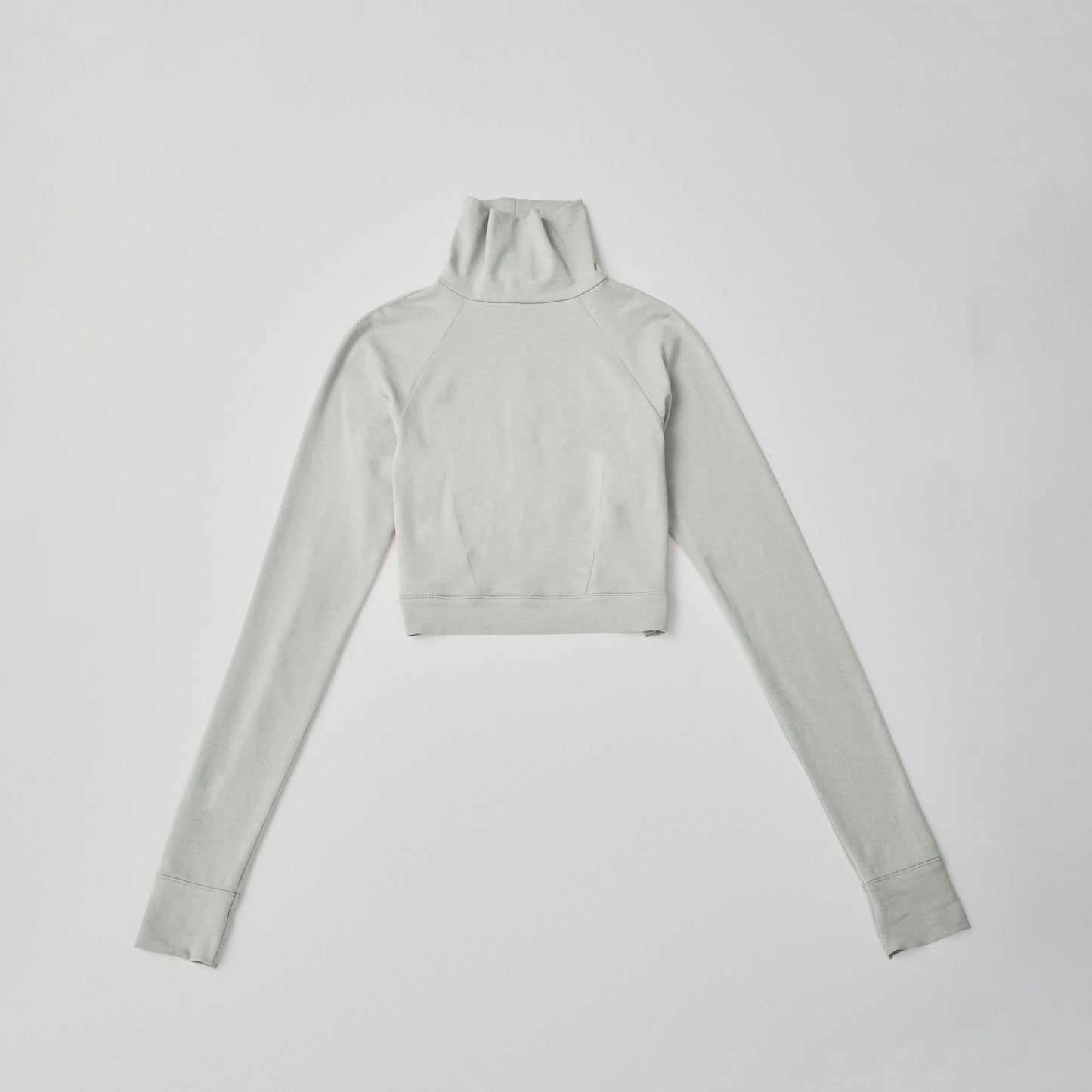 Turtle neck long sleeve top<br> GREY