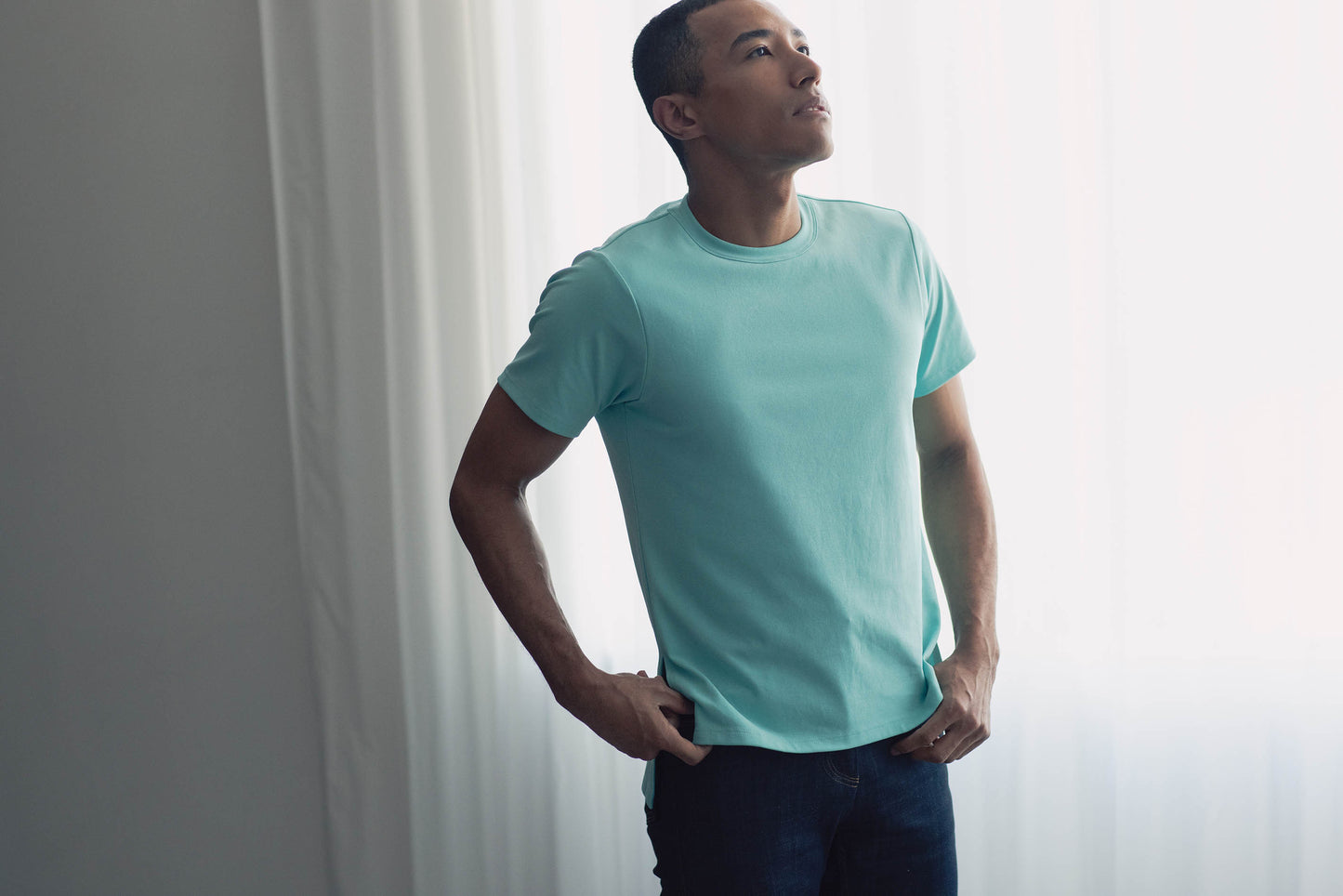 Side Slit T-shirt<br> PURPLE