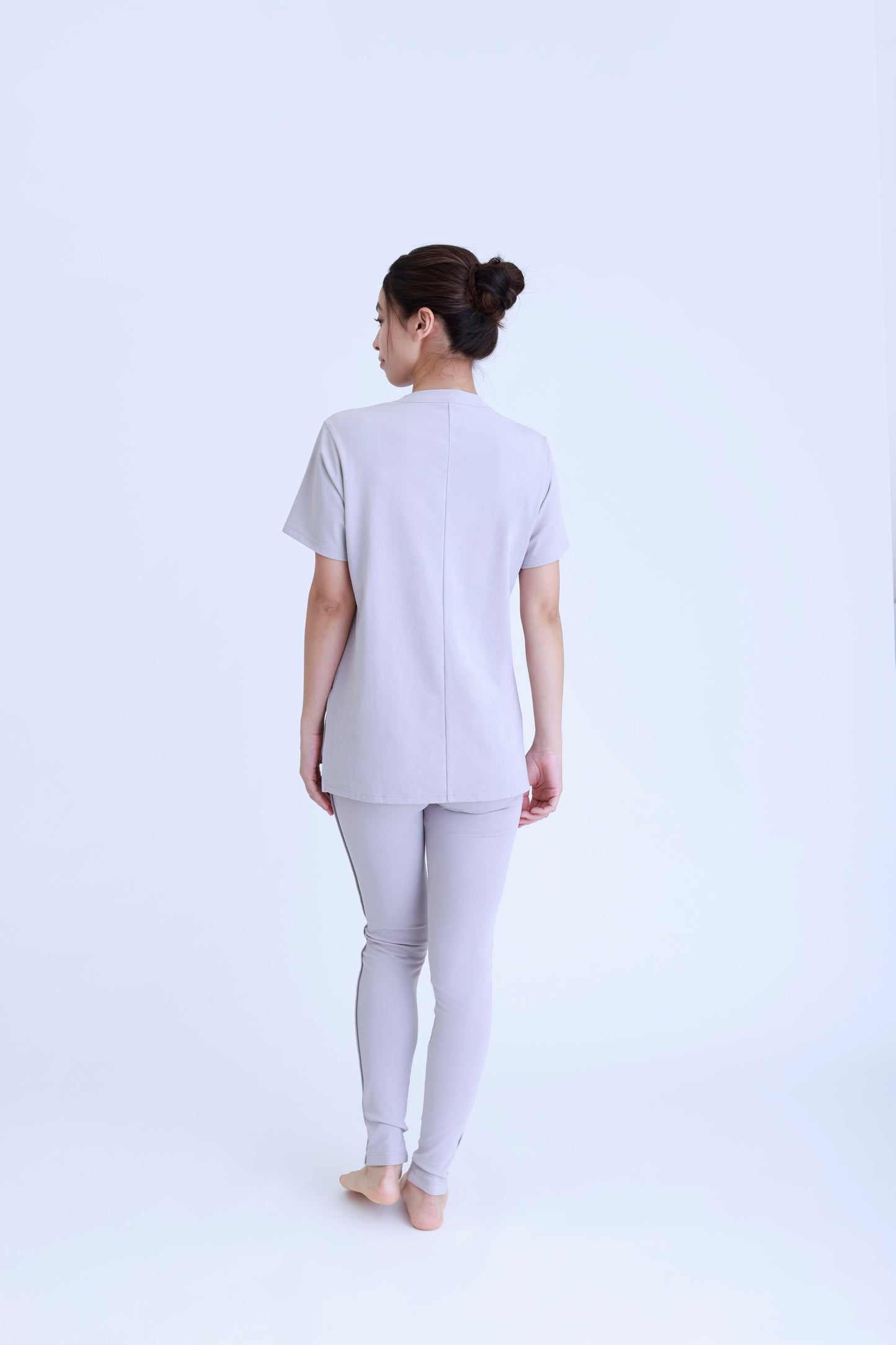 Side Slit T-shirt<br> GREEN