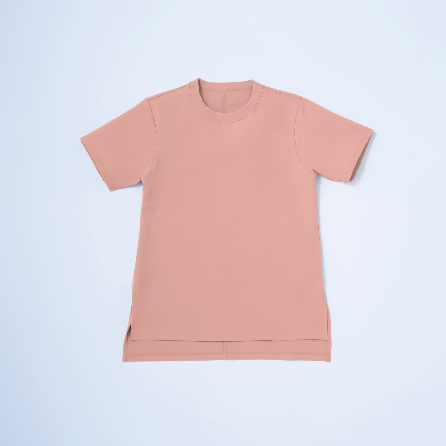 Side Slit T-shirt<br> SALMON PINK