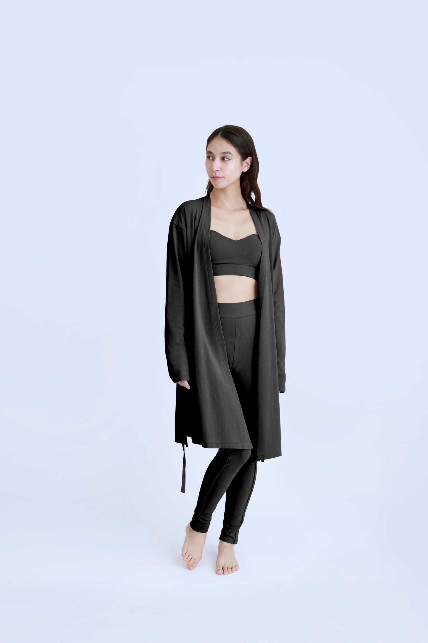 Long Cardigan<br> BLACK