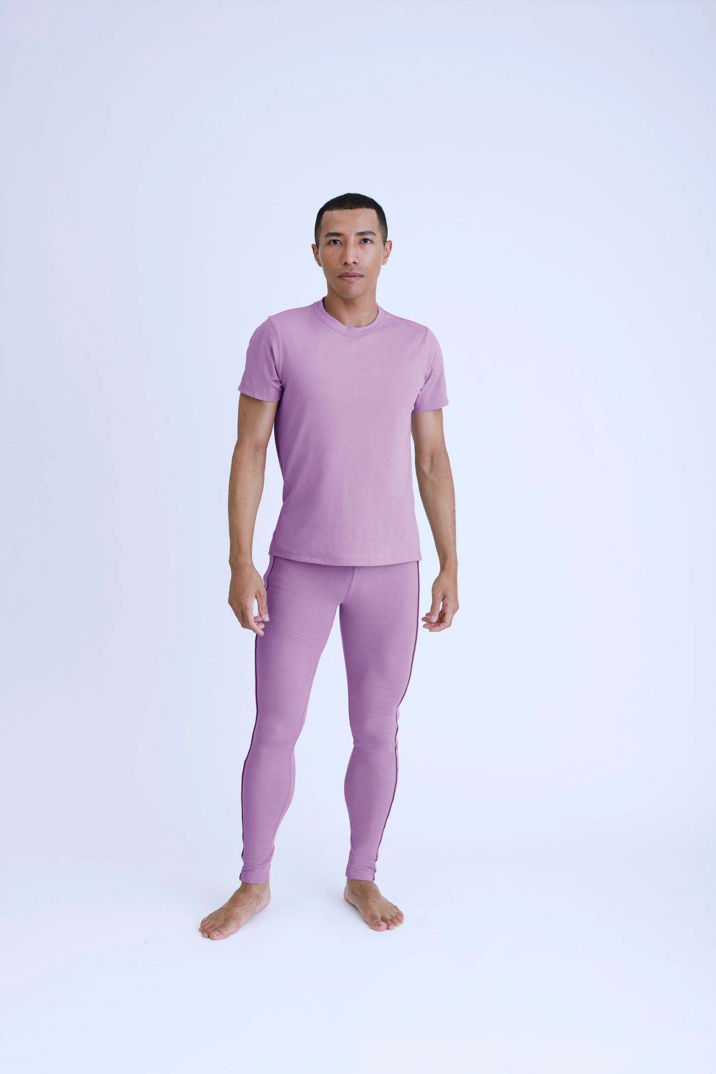 Side Slit T-shirt<br> PURPLE