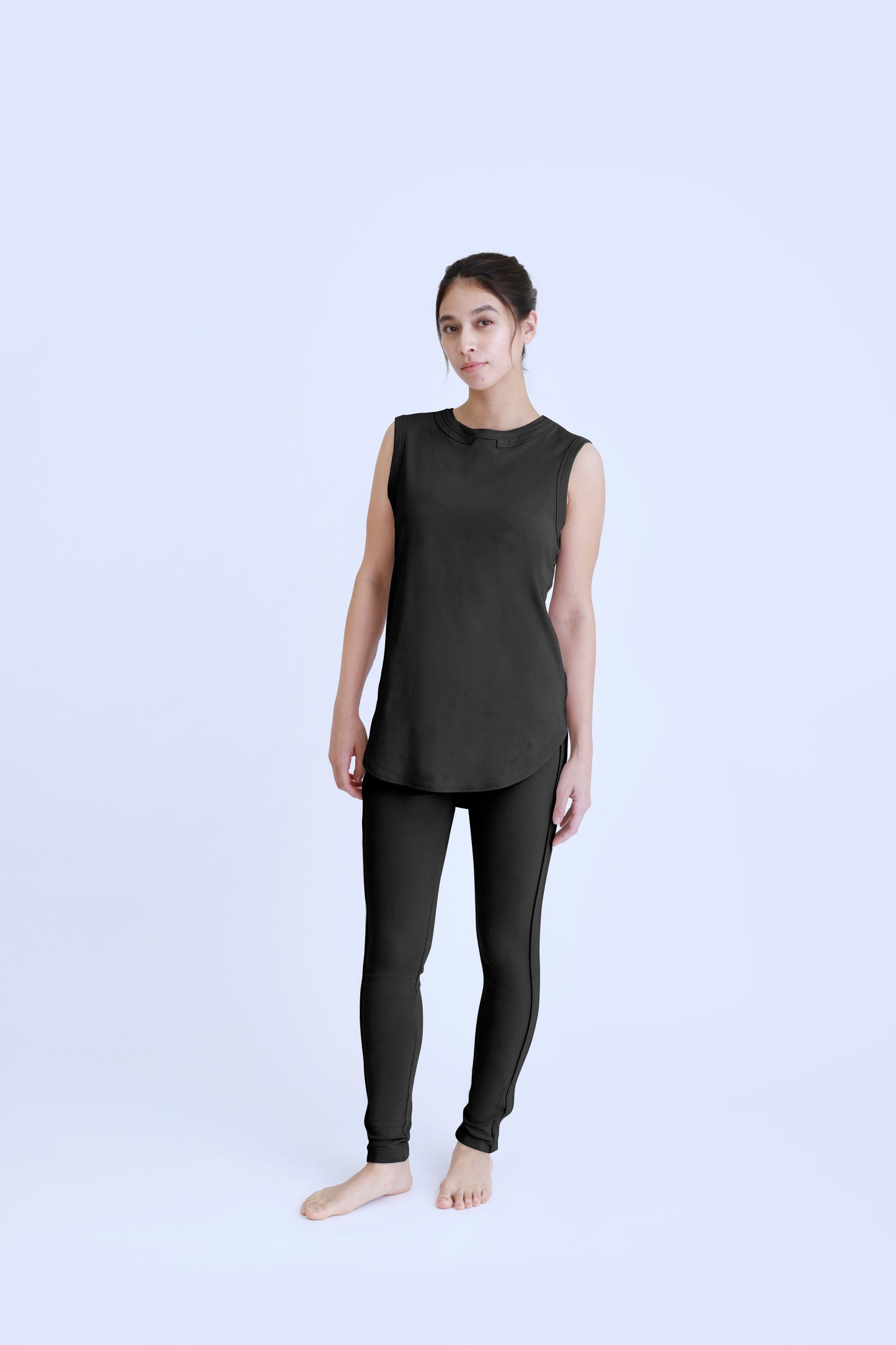 Long Tank Top<br> BLACK