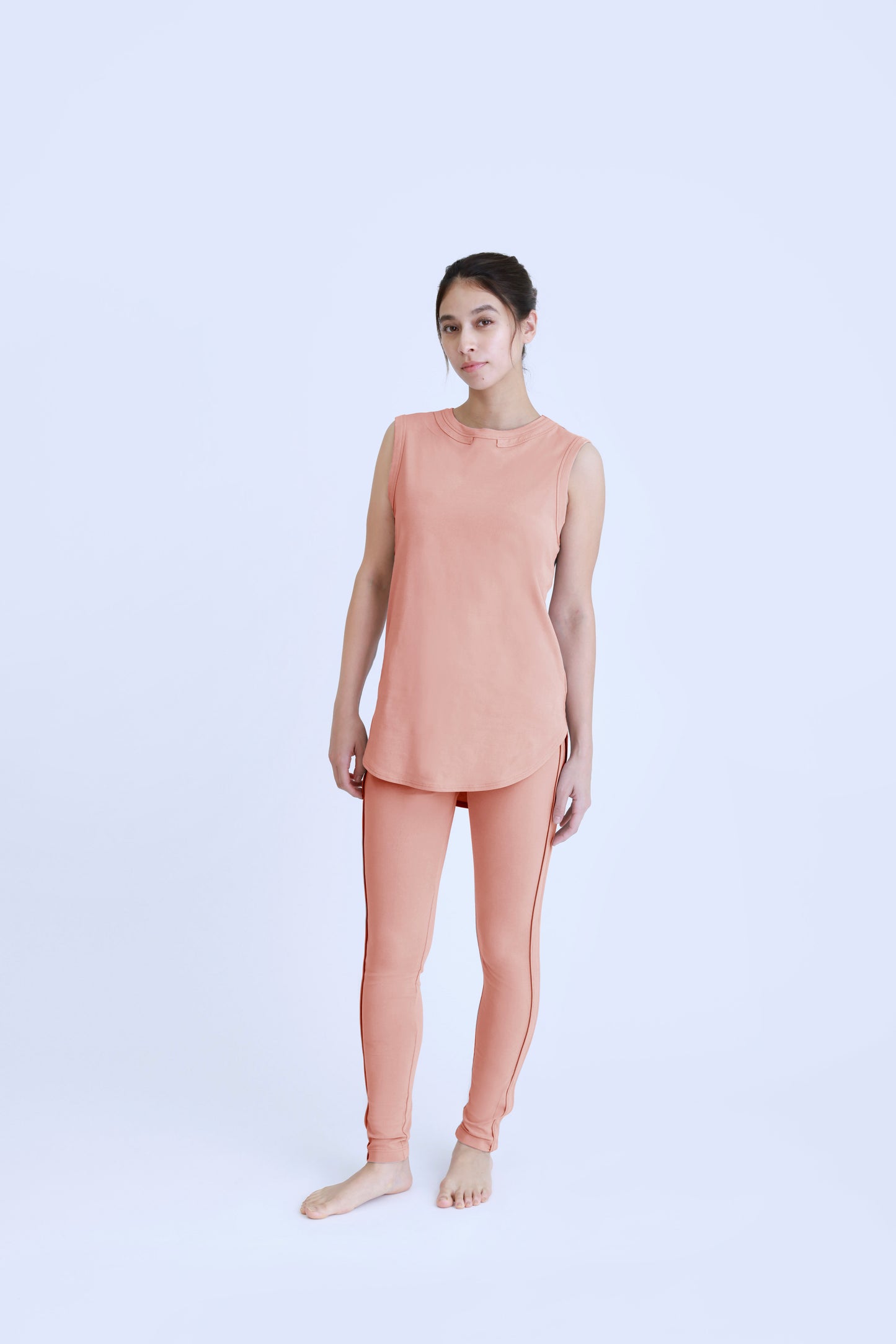 Long Tank Top<br> SALMON PINK
