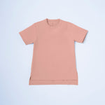 サイドスリットTシャツ <BR> SALMON PINK