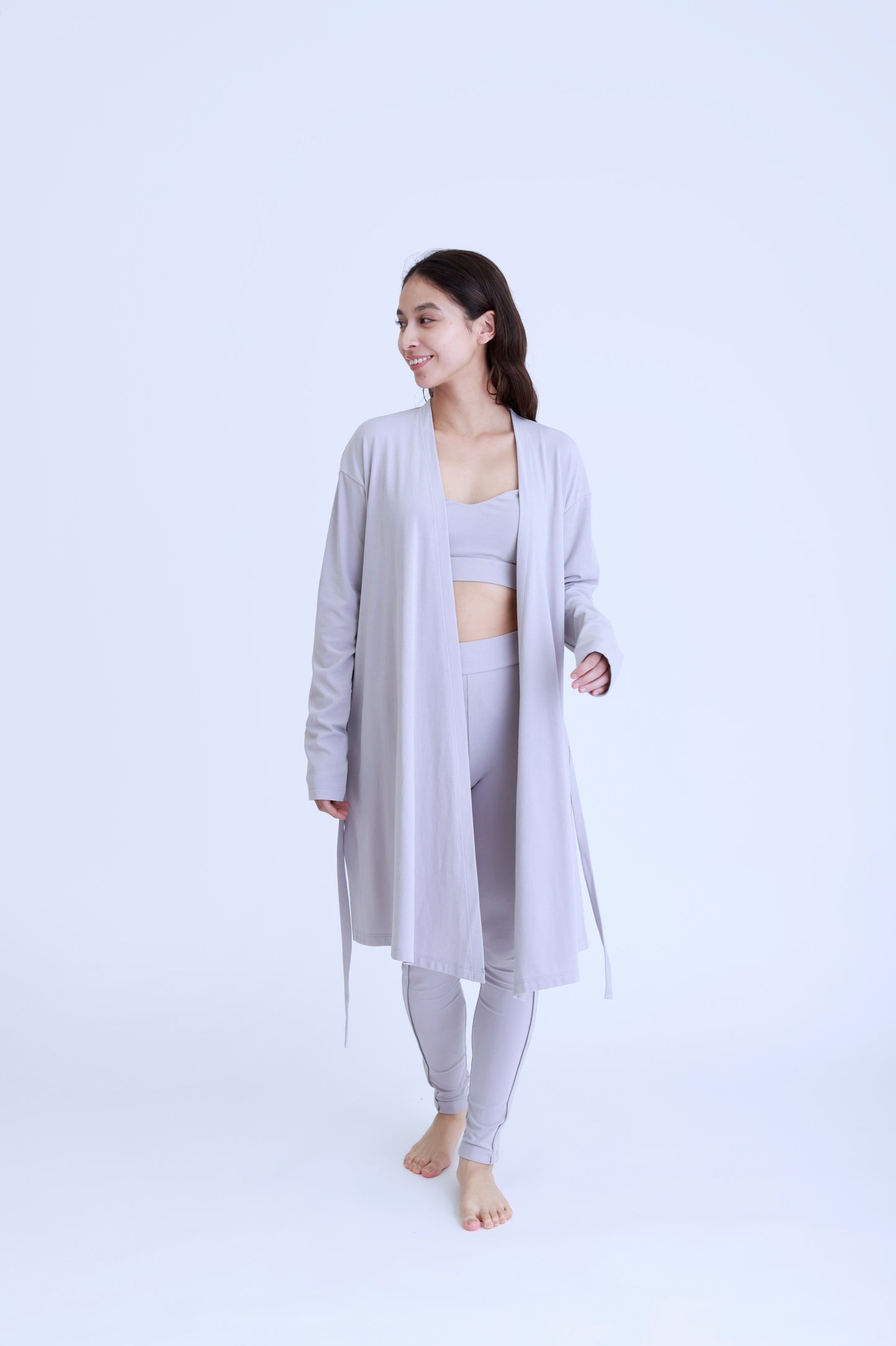 Long Cardigan<br> GREY BEIGE